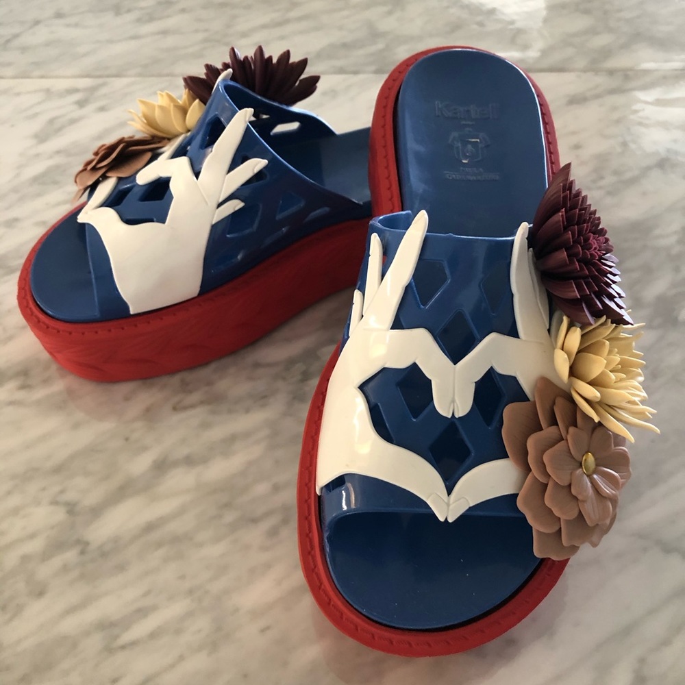 Wedge flip flops